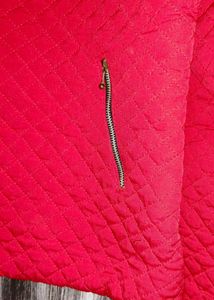Red Jacket With Golden Chain .