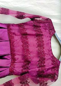 Elegant Purple Ethnic Gown