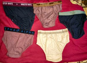 Men’s Cotton Brief Underwear – Pack of 5