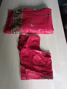 Beautiful  mahroon Embellished Saree