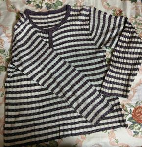 Striped Long Sleeve Top