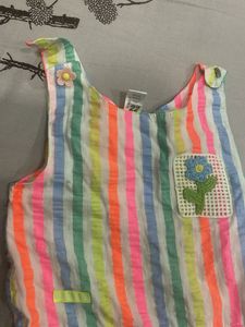 Cute Striped Girls Dress