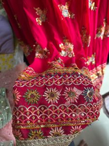 Magenta Embroidered Anarkali Gown
