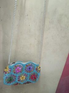 Boho Beaded Clutch Bag