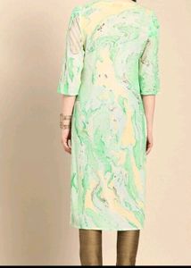 Stylish Kurta with Embellished Neckline