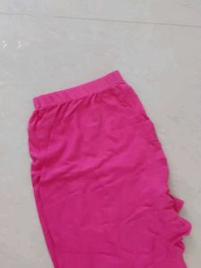 Bright Pink Comfortable Leggings