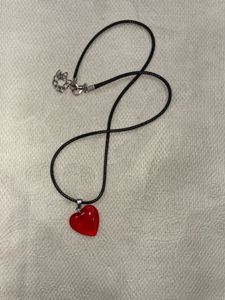 Pinterest Red Heart Pendant Necklace