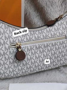 Michael Kors White Monogram Shoulder Bag