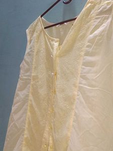 Elegant Yellow Embroidered Kurta