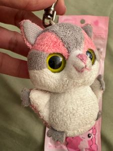 Cute Makeup Brush Set with Keychain