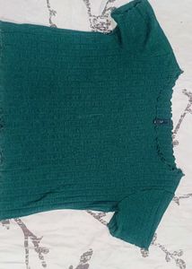 Chic Ribbed Lettuce Hem Top