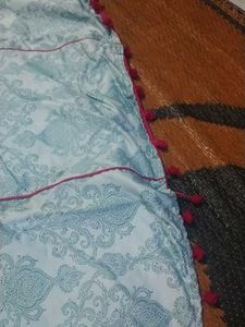 Designer A-line kurta sky blue