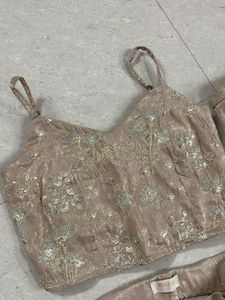 Shimmering Gold Ethnic Co-ord Set
