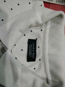 Zara Star Pattern Polo Shirt