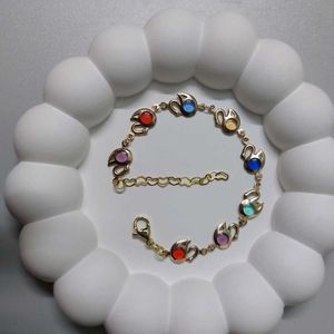 Gold Swan Charm Bracelet