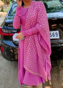 Anarkali m Dupatta Set