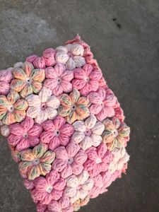 Beautifully made crochet flower hand bag