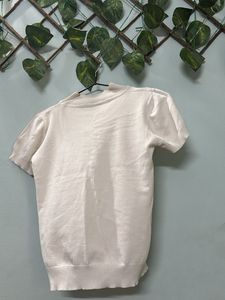 Cream Puff Sleeve Top