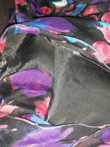Stunning black Floral skirt and top set