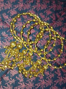 Set of Traditional Gold Bangles with Charms