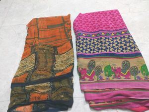 Vibrant Printed Saree
