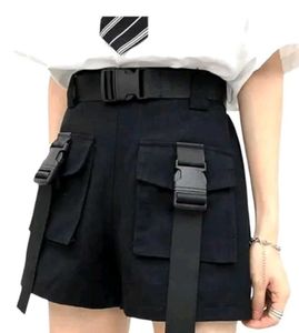 Cargo shorts for women in Black