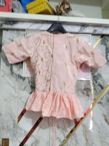 Pink hand work Designer Blouse