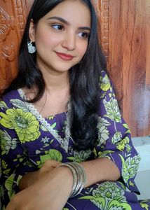 ☆NEW☆Pure cotton Vibrant Purple Floral Kurta💗✨
