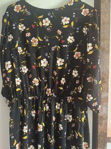 Chic Floral Print Midi Dress