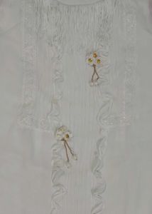Elegant White Kurti with Embellishments