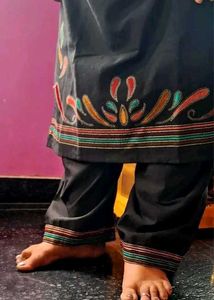 Black Salwar Kameez with Embroidery