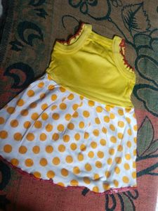 Girl's Yellow Tank Dress