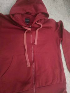 Red Zip-Up Hoodie