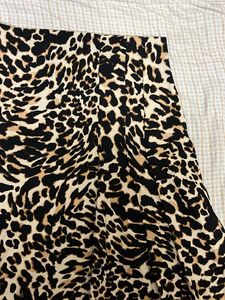 Animal Print Midi Skirt