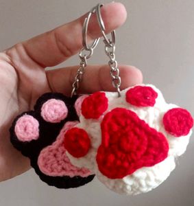 Cute crochet 🐾 keychain