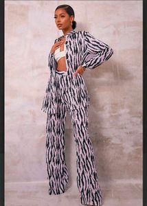 Stylish Zebra Print 2 piece Co-ord Set