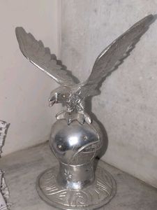 Vintage Eagle Statue Silver Finish