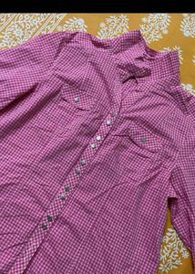 gingham printed shirt women’s