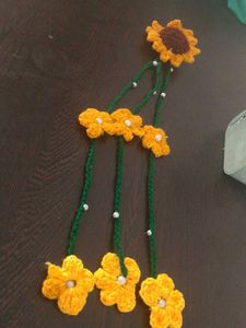 Handmade Crochet Flower Hair Clip