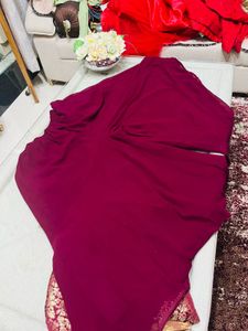 Elegant new Maroon sharara Set