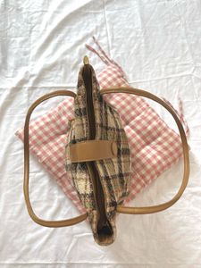 Tweed Plaid Handbag