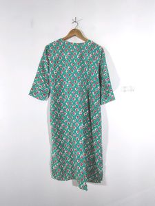 Sea Green Printed Kurta (Women's)