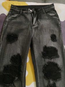 Grey Ripped Jeans