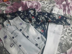 Boys Blue And Lavender  Jacket Suit..