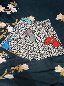 Printed Shirt and Shorts Set