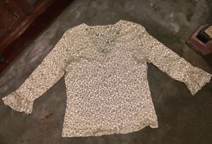 Brasso Net Beautiful Lace Work Top