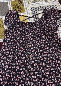 Chic Floral Print Button-Up Dress