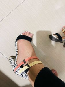 Chimbra Snakeskin Heels