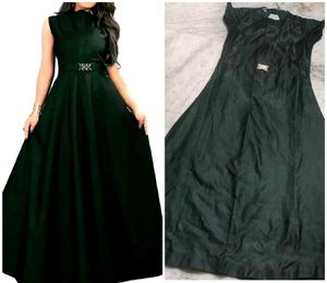 Elegant Green Maxi Dress