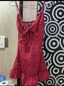 Red Polka Dot Mini Dress